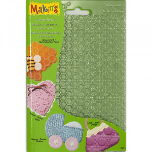 38003 Комплект текстурных листов C - соты, волны, петля, кружево Makin`s