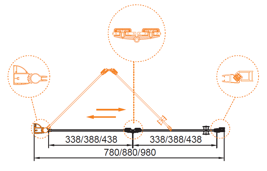 Душевая дверь в нишу CEZARES ELENA-W-BS-12-90-C-Cr - Вид №3