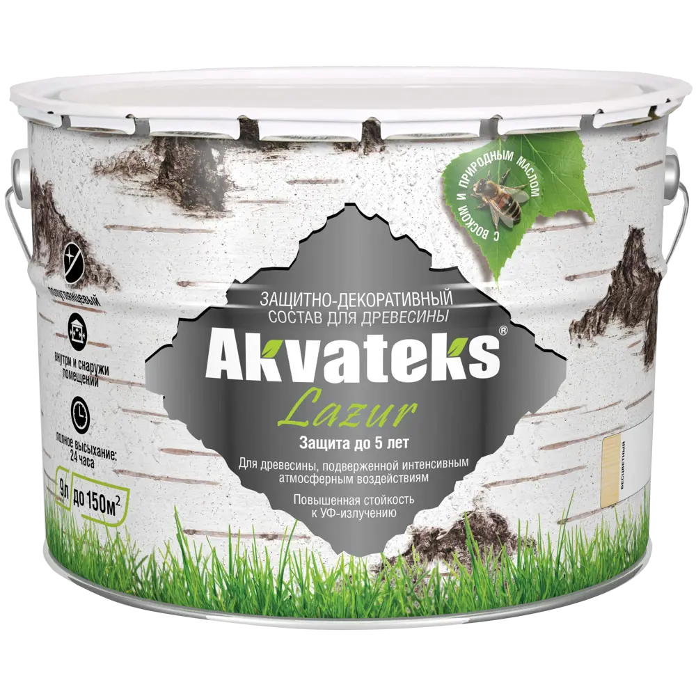 АКВАТЕКС Антисептик для дерева с защитой от УФ-лучей и плесени 9 л 82603246 STLM-0031253 - Вид №1