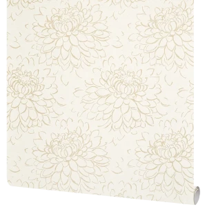 Обои флизелиновые Grandecolife Flower бежевые 1.06 м GDR142127 89335982 STLM-2194761