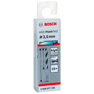 Набор свёрл по металлу Bosch PointTeQ 2.5x57 мм, 10 шт. 83433552 STLM-2166623