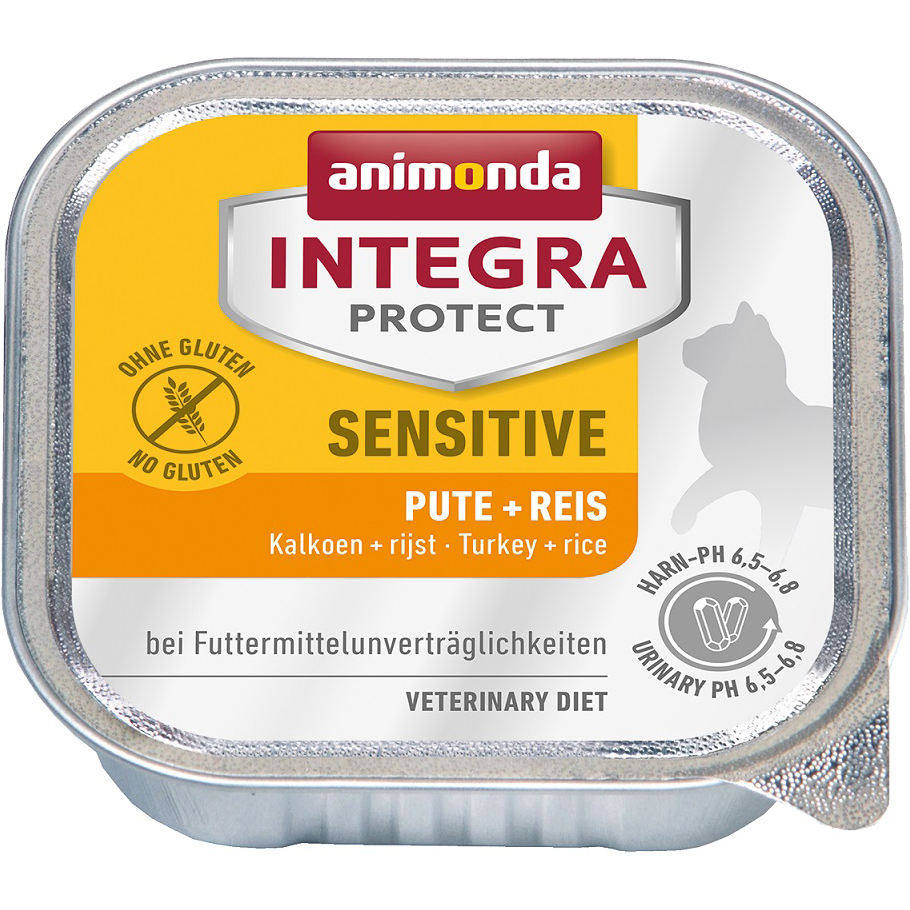 ПР0047959 Корм для кошек Integra Sensitive c индейкой и рисом при пищевой аллергии, конс. 100г Animonda 