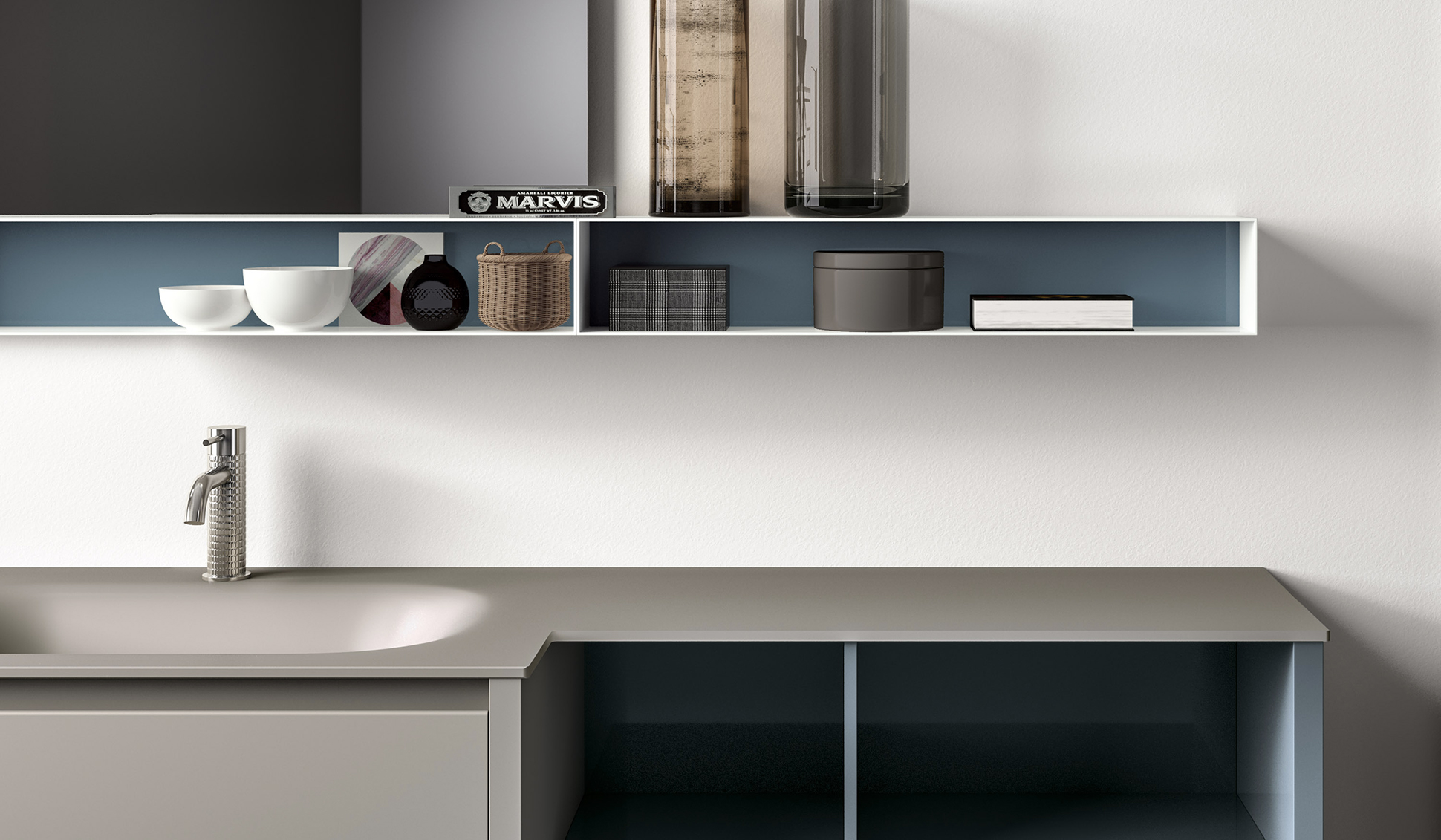 Tender lak – 09 Mastella  Tender LAK  Комплект мебели для ванной  - Вид №4