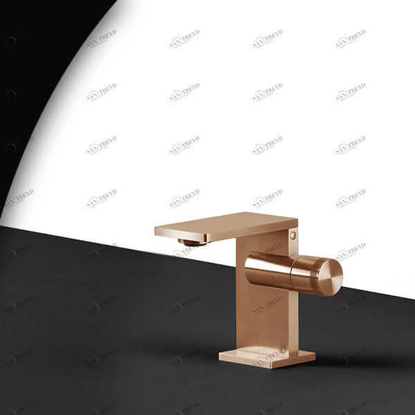 Смеситель для раковины AICO AIC1R розовое золото Radomonte