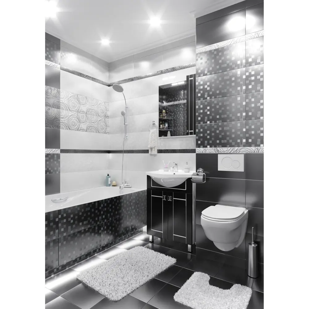 Плитка настенная «День» 25x50 см 1.375 м2 цвет белый BELANI STLM-2176206 - Вид №3