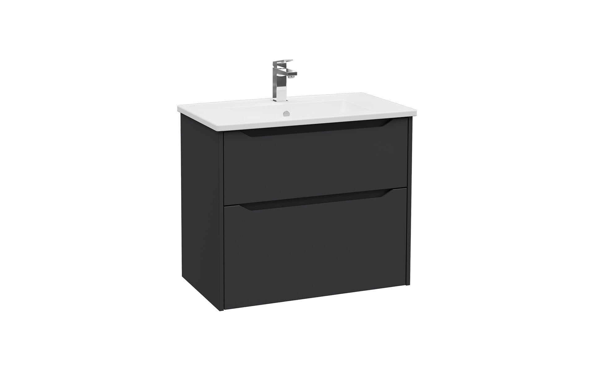 Подвесной шкаф для умывальника со встроенной раковиной с ящиками VitrA Bathrooms Integra Square ARCH-00124085 - Вид №3