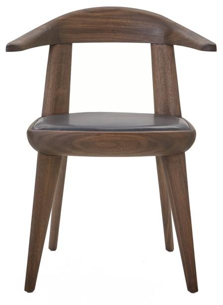 BassamFellows Стул из массива дерева с подлокотниками Brutus Cb-471 - Вид №1