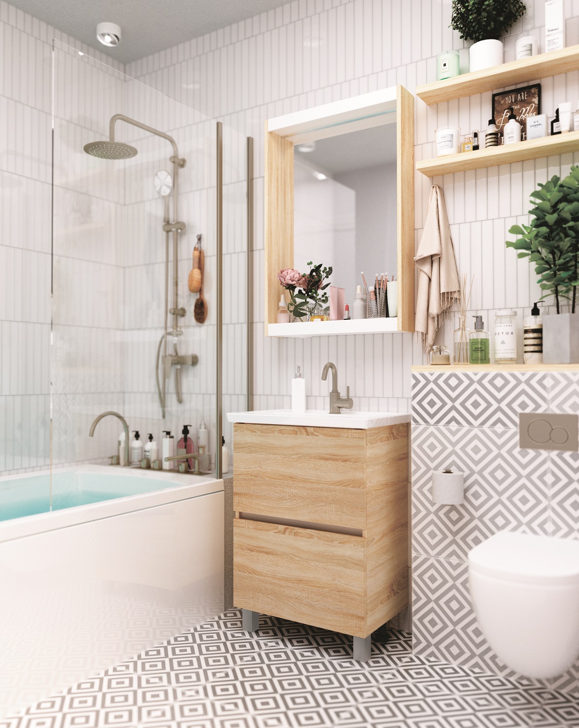 У84859 Зеркало Aris 60 Дуб Сонома 1 Marka Aris - Вид №1