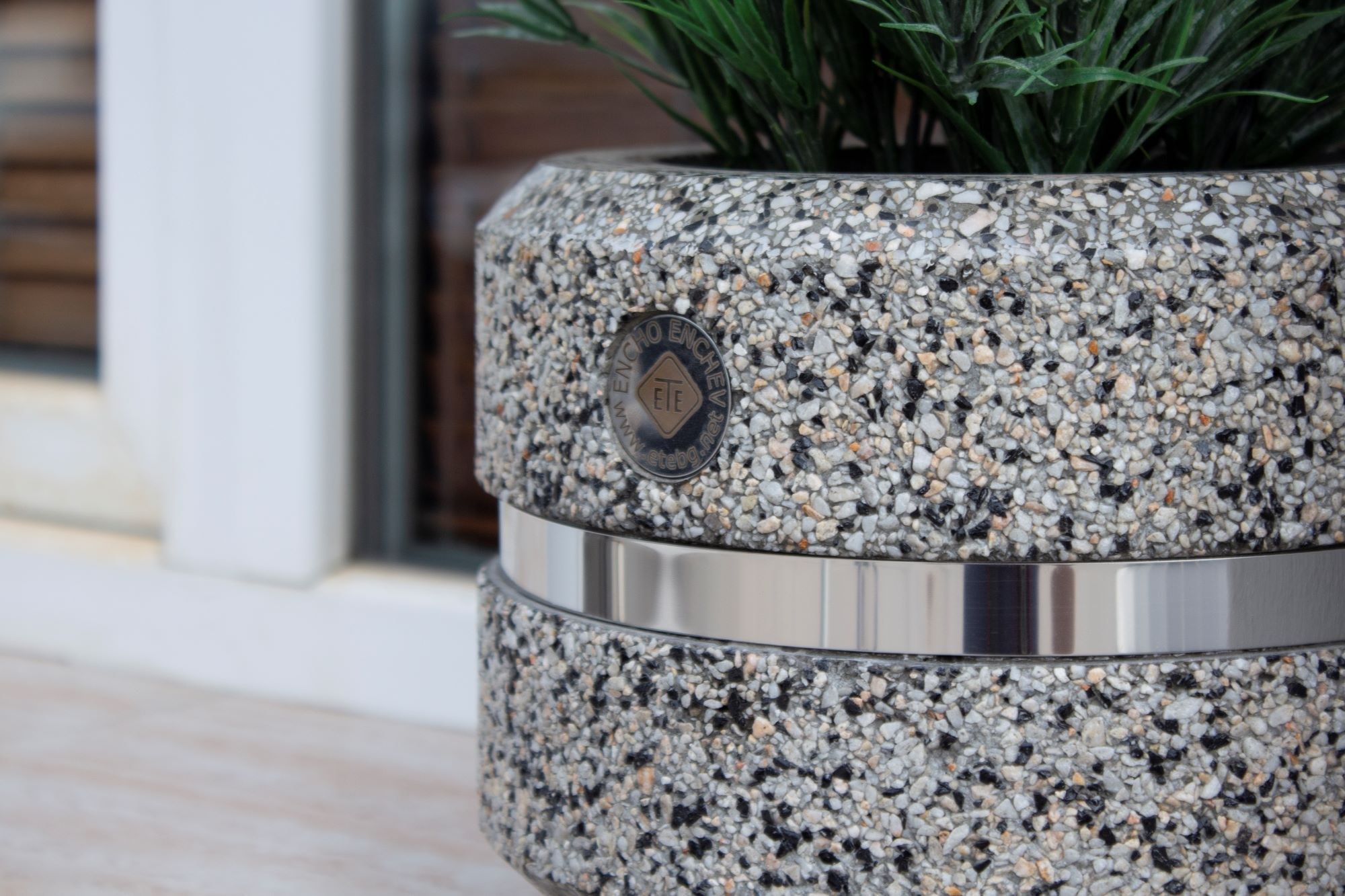 Бетонный круглый низкий плантатор ENCHO ENCHEV - ETE 19/23 ARCH-00048483 - Вид №8