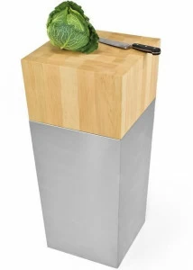 JOKODOMUS Мясной блок из нержавеющей стали и дерева Cun