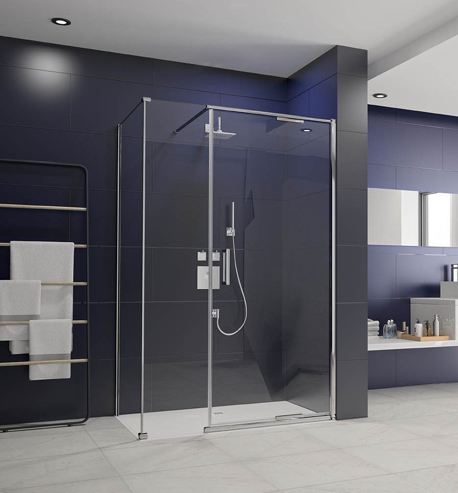 Дверь душевая для установки с боковой панелью AR8NN1506H L or R Merlyn Arysto Хромированный 