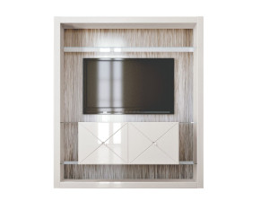 Шкаф для телевизора из дерева и стекла