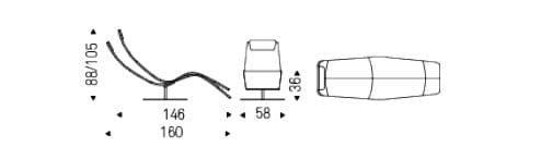 Кожаный шезлонг Cattelan italia CASANOVA ARCH-00039656 - Вид №8