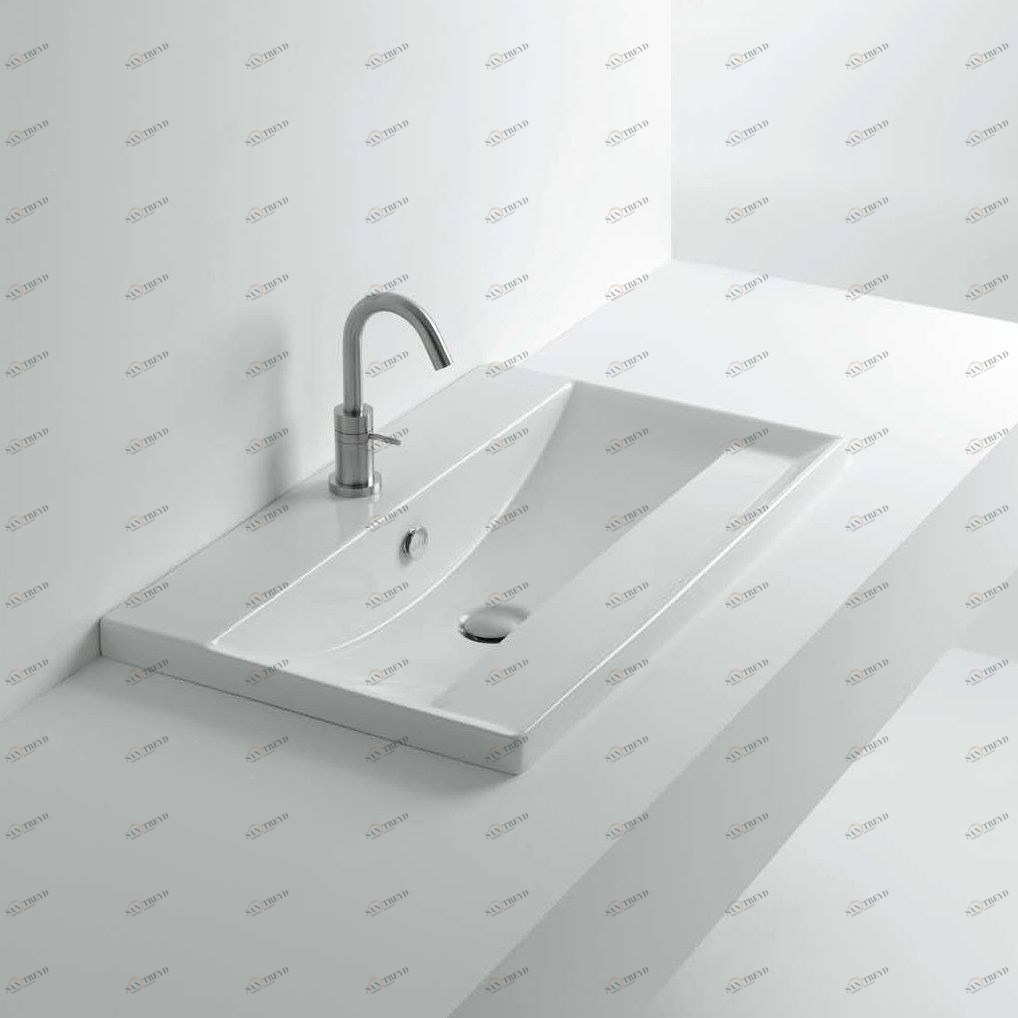 41875 Накладная раковина под столешницу  овальная Santreyd 