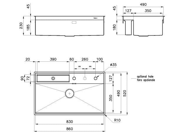 Раковина из нержавеющей стали Foster Galante ARCH-00093394 - Вид №7