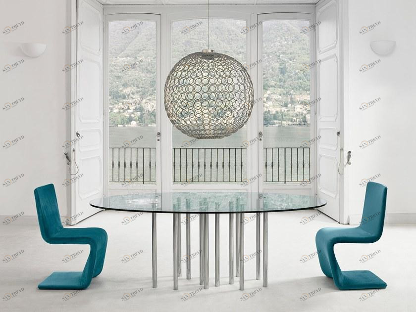 Bonaldo Стол из стали и стекла sun-id-1455904