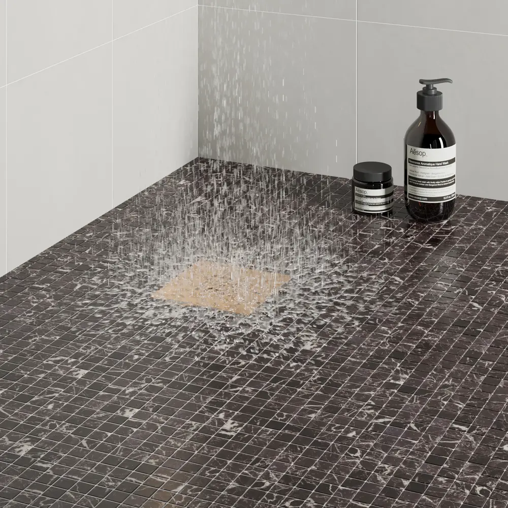 Мозаика Marble Nero Marq Antislip стекломасса 31.1x4.9 см цвет черный 83681524 STLM-2091944 Santreyd Мозаика Onix - Вид №7