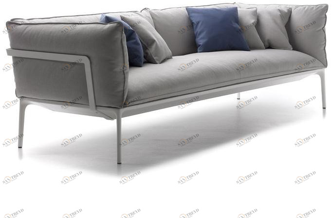 MDF Italia Мягкий диван из ткани Yale sun-id-1346589