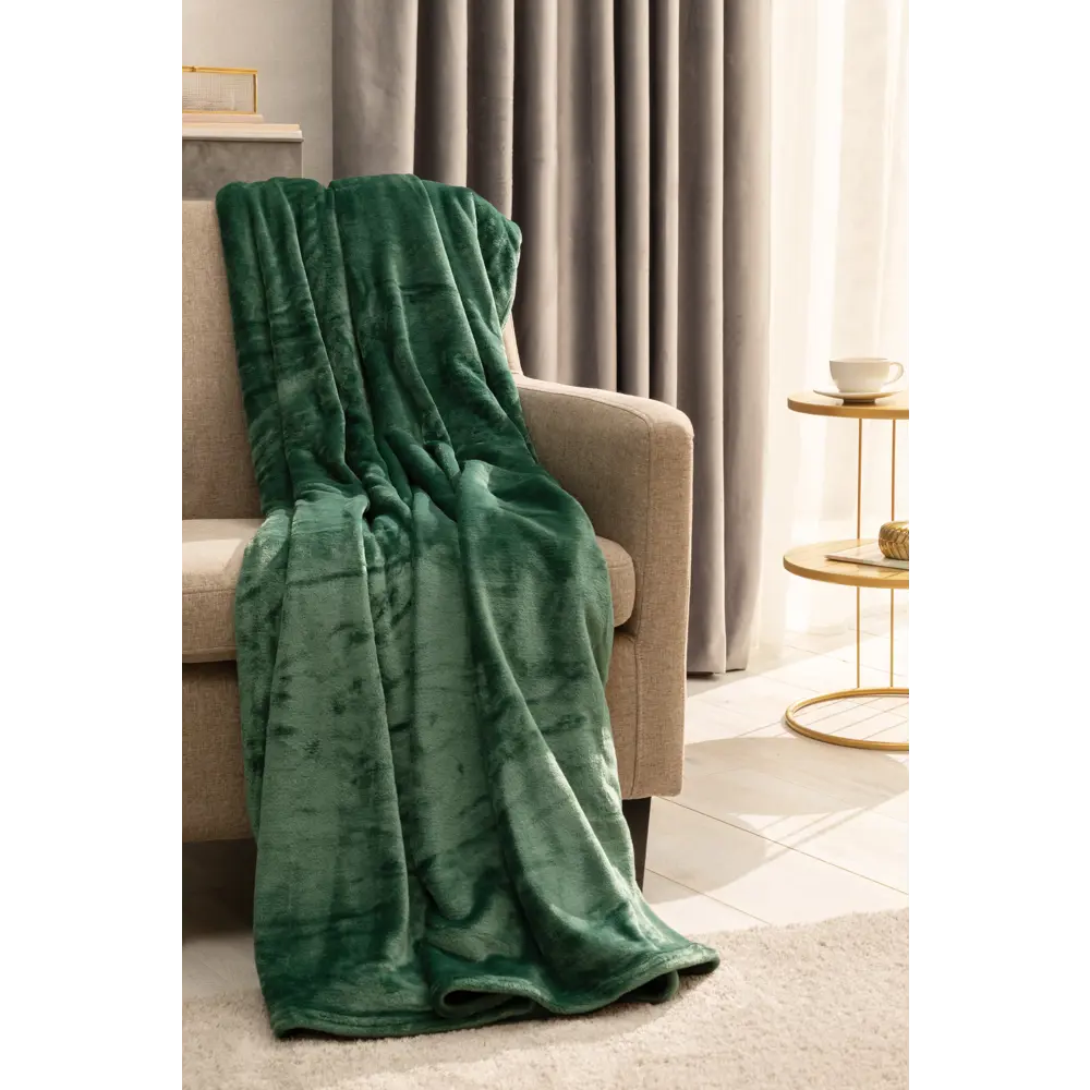 Плед Inspire Flamingo 200x220 см микрофибра цвет зеленый 89162750 STLM-2195915 - Вид №3
