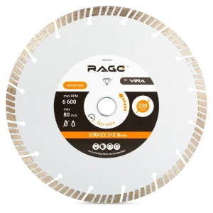 Алмазный диск RAGE Turbo 230 мм для профессиональной резки бетона 89435056