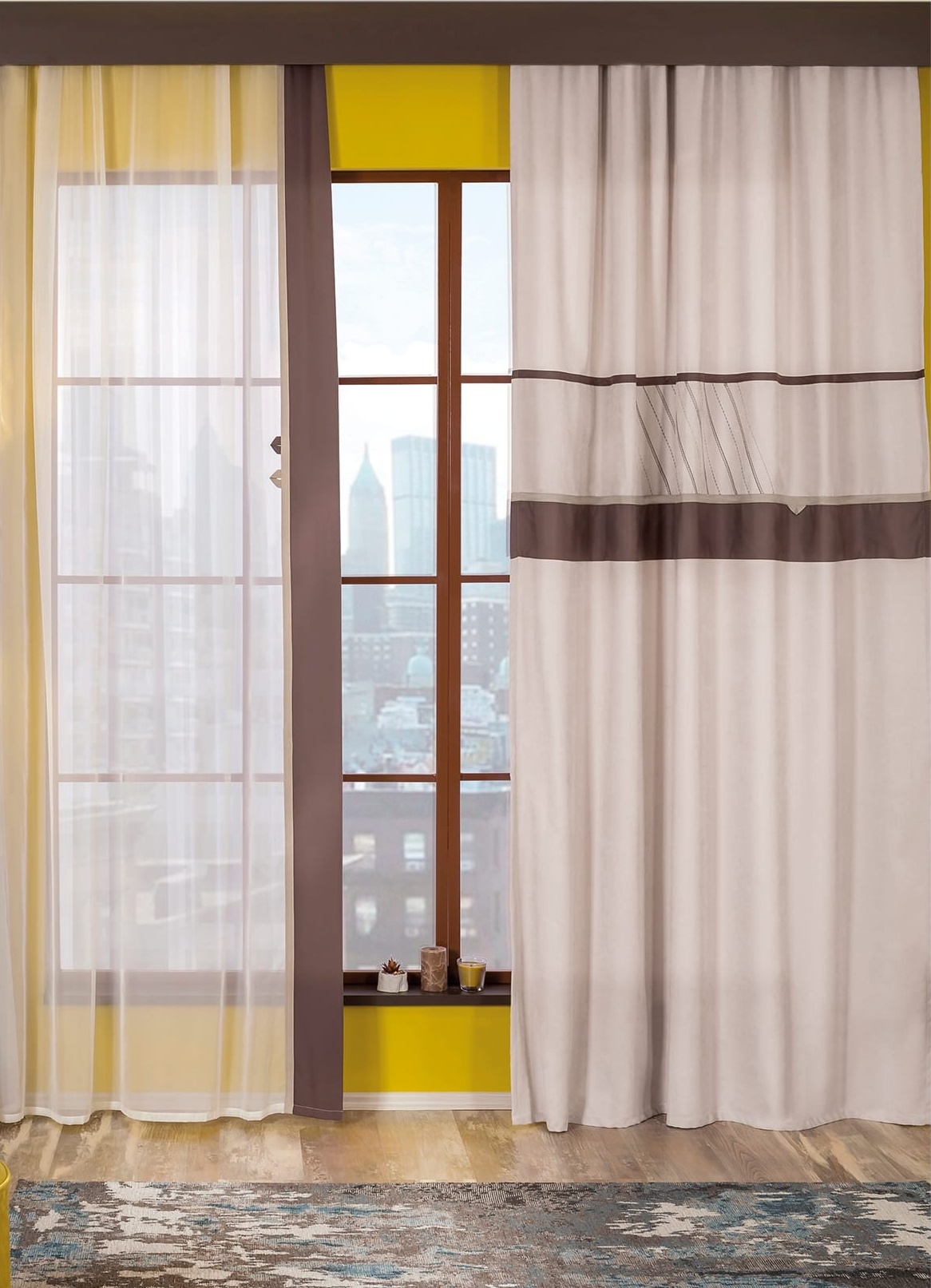 Штора подростковая бежевая 160х260 см Cool, 1 полотно CILEK  00-3832641 Бежевый Santreyd  - Вид №1