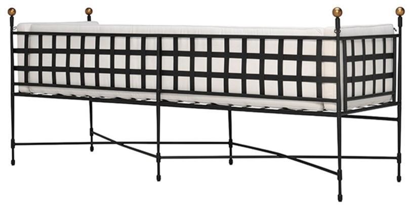 JANUS et Cie Садовый диван 3 мест из нержавеющей стали Amalfi sun-id-1401710 - Вид №2