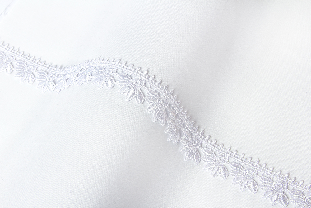 3254 Гипюр 28 мм в пакете Турция белый Gamma 