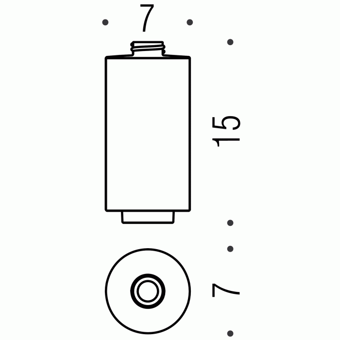 B9366 Колба настенного дозатора жидкого мыла (стекло) COLOMBO NORDIC Colombo Design - Вид №1