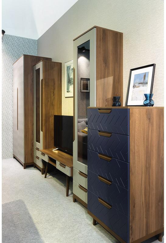 2779 Шкаф витрина Сканди Грей R-HOME 4009260H_Грей - Вид №4