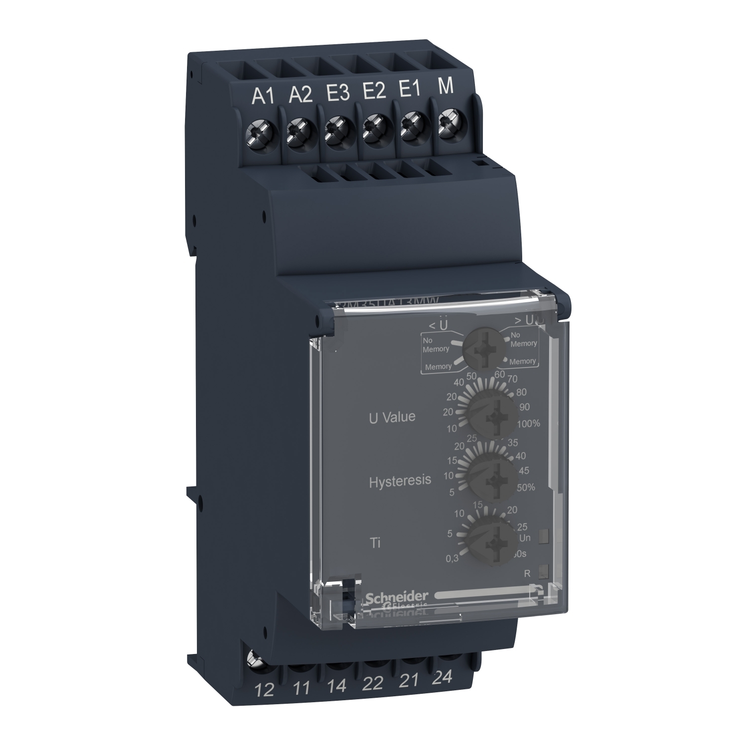 RM35UA12MW РЕЛЕ КОНТРОЛЯ ПОВЫШ/ПОНИЖ НАПРЯЖ 1-100В Schneider Electric Компоненты управления 