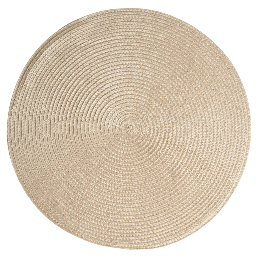 Салфетка под столовые приборы Vidage ø35 см круглая полипропилен цвет солома STLM-2207064 - Вид №1