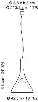 VGnewtrend Подвесной светильник из пластика Rusty sun-id-1349214 - Вид №8