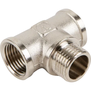 Тройник Valtec 1/2" ВР-НР мм никелированная латунь VTr.132.N.0004 11978135 STLM-2046517