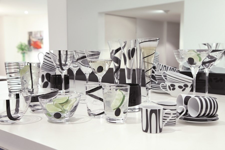 Набор из 4 хайболов 370 мл Jazz LSA INTERNATIONAL JAZZ 00-3863238 Прозрачный;черный - Вид №3