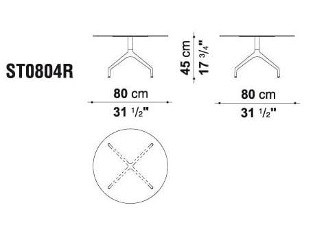 Круглый журнальный столик для контракта B&B Italia Project ARCH-00073921 - Вид №1