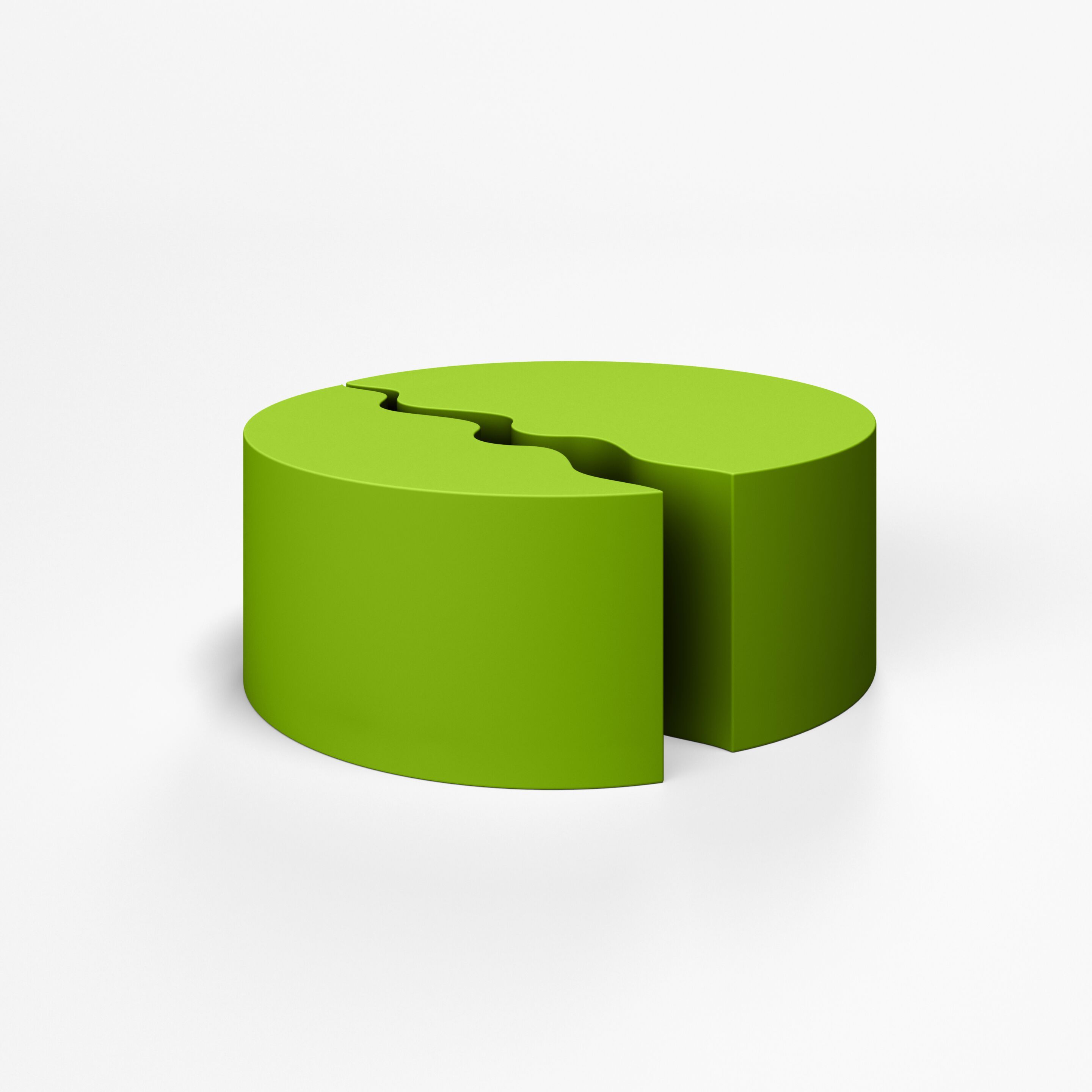 Круглый модульный пуф с пенопластовым покрытием SIXINCH DUAL ARCH-00096567