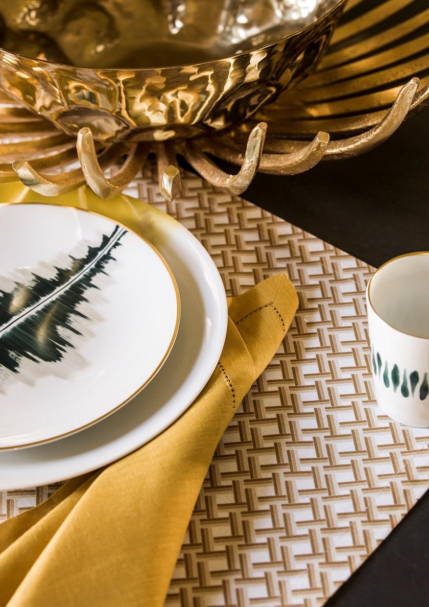 Alexandre Turpault Прямоугольная салфетка из хлопка Cannage sun-id-1474896 - Вид №3