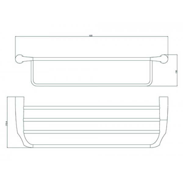 Полка для полотенец 60 см RUSH Devon 75543 sun-id-561827 - Вид №1