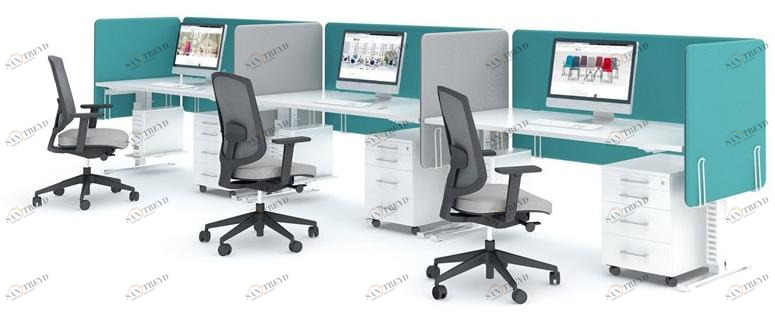 MDD Множественное рабочее место со звукопоглощающими перегородками Yan sun-id-1420084