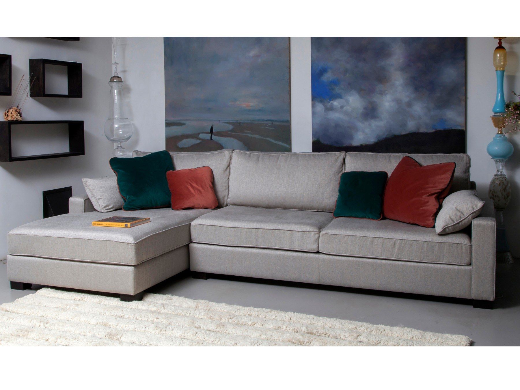 Тканевый раскладной диван-кровать с полуостровом Duvivier Canapés Thomas ARCH-00099387 - Вид №1