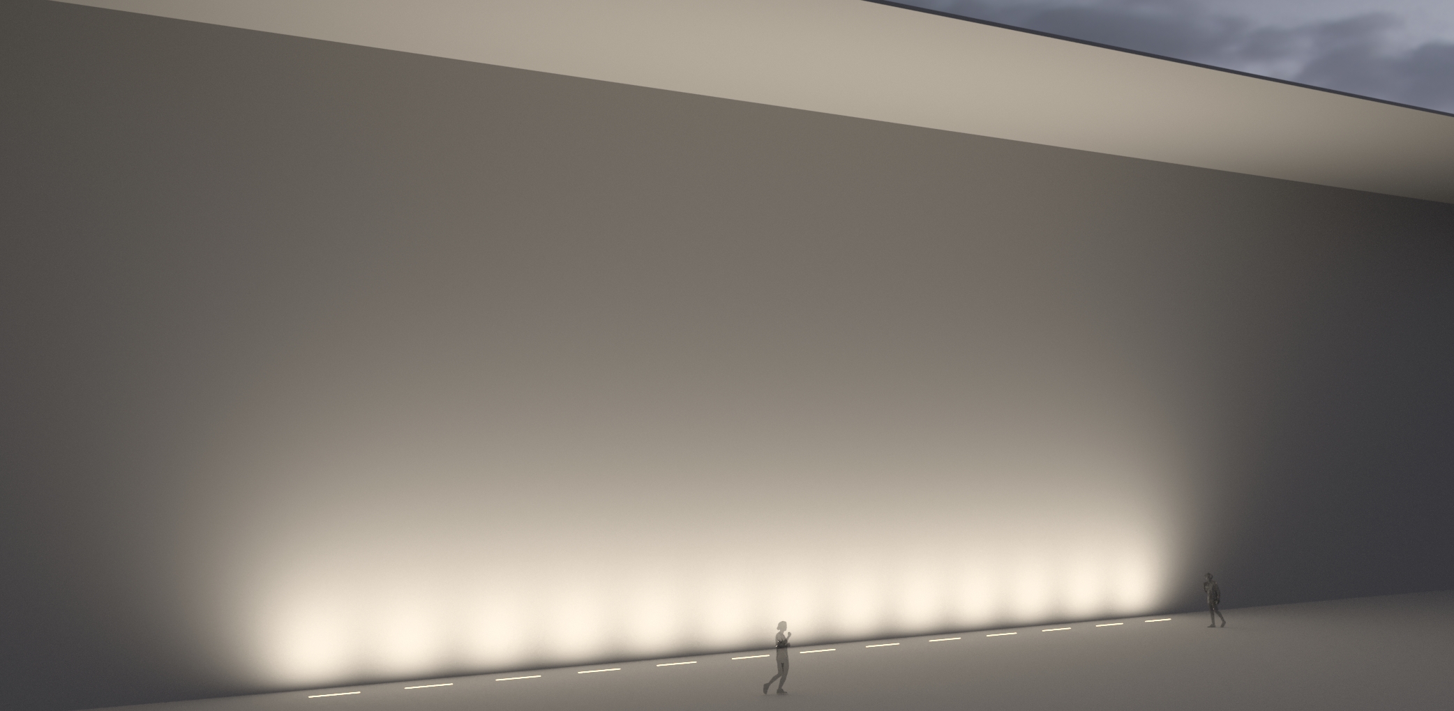 8498616 Встраиваемый в пешеходный пол Platek MINI CORNICHE Incasso   MINI CORNICHE 1200 mm - LED 3000K diffuse  - Вид №7