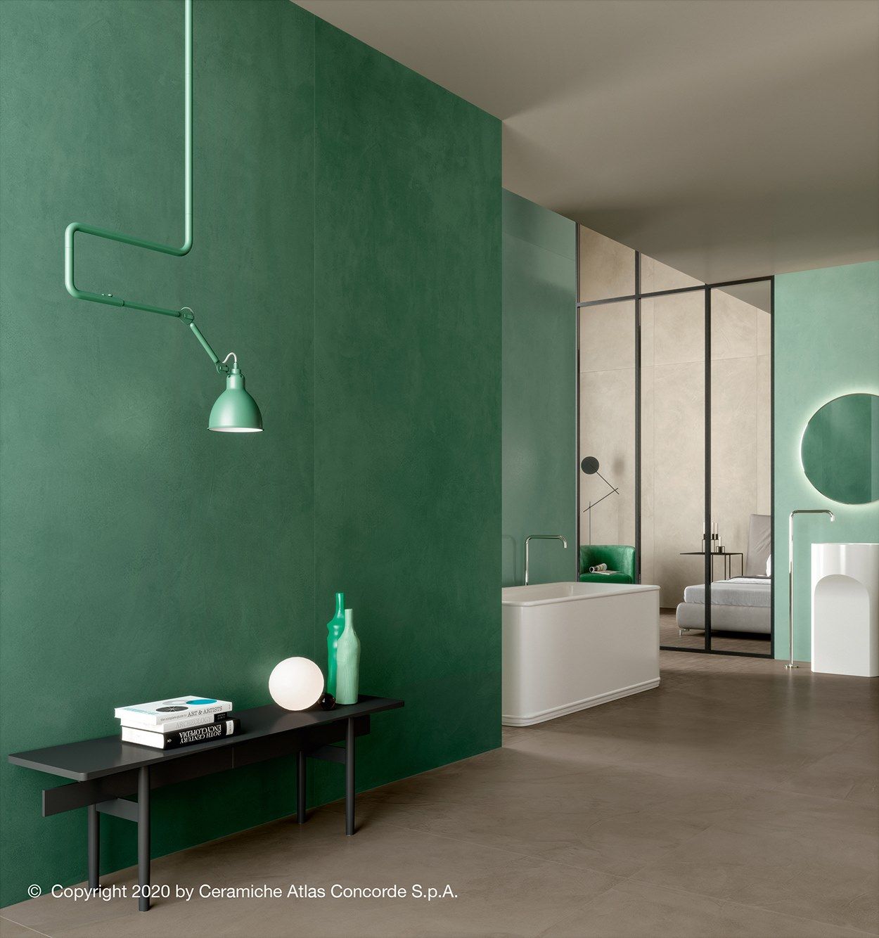 Белое керамическое покрытие с эффектом смолы Atlas Concorde ARCH-00113266 - Вид №8