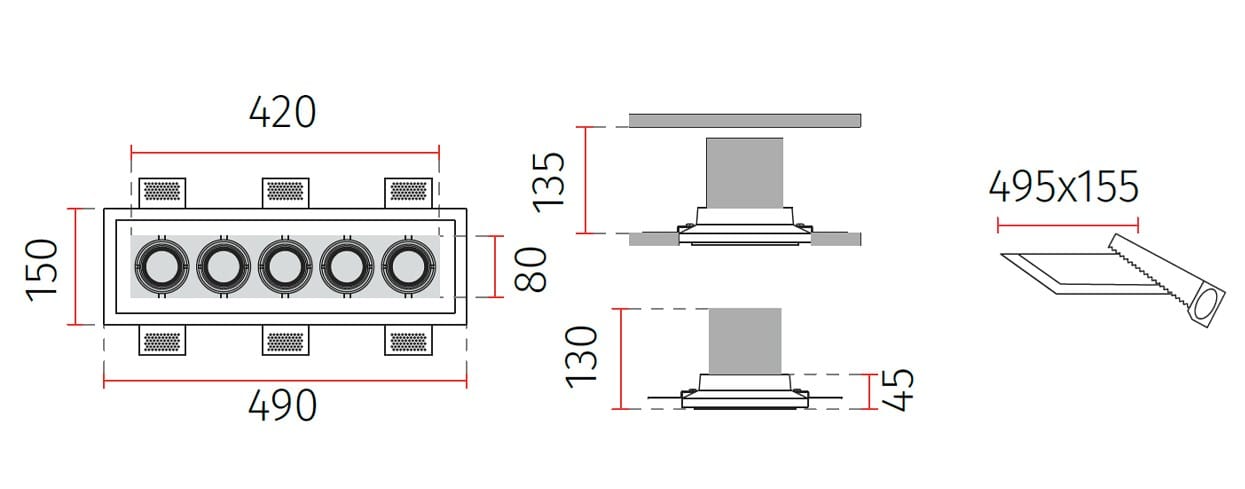 Потолочный светильник cristaly® 9010 novantadieci 4246E ARCH-00042794 - Вид №2