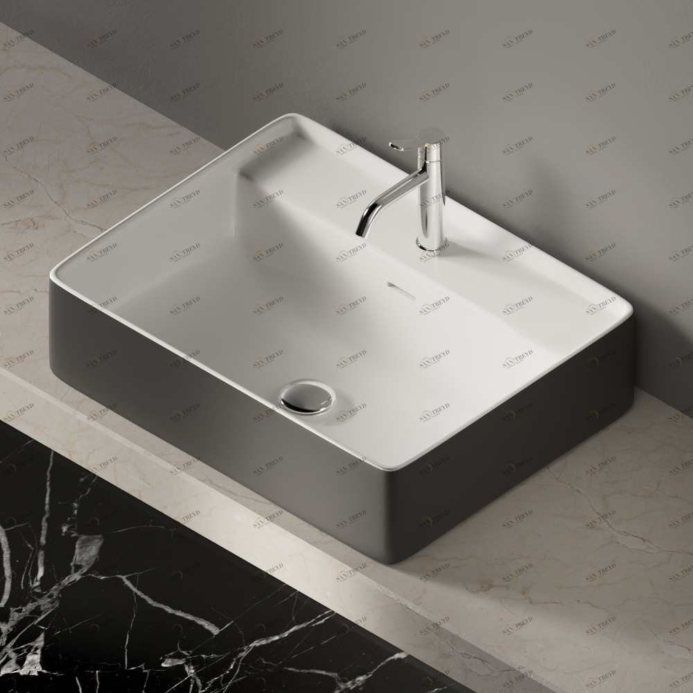 ACER0705M1RZG Накладная раковина на столешницу  прямоугольная Agape 