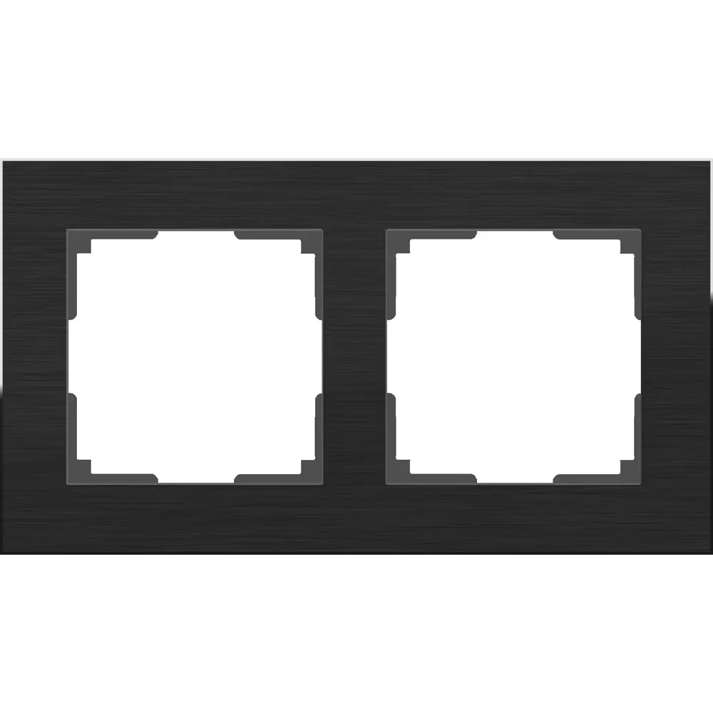 Рамка Werkel Aluminium на 2 поста - элегантное решение для розеток и выключателей 82125335 STLM-0019664