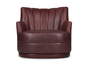 Кожаное кресло с подлокотниками