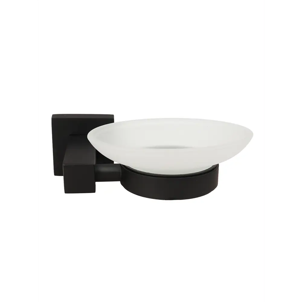 Мыльница навесная Quadro стекло-металл черная 89381043 Santreyd STLM-1583461 - Вид №1