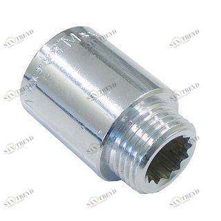 Удлинитель НР-ВР хромированный 30х1/2"  TIEMME 1500071