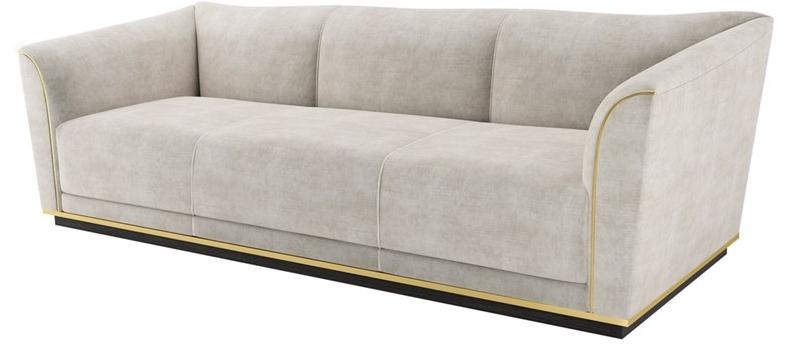 FRATO 3-х местный бархатный диван  Fup220018abe  - Вид №1