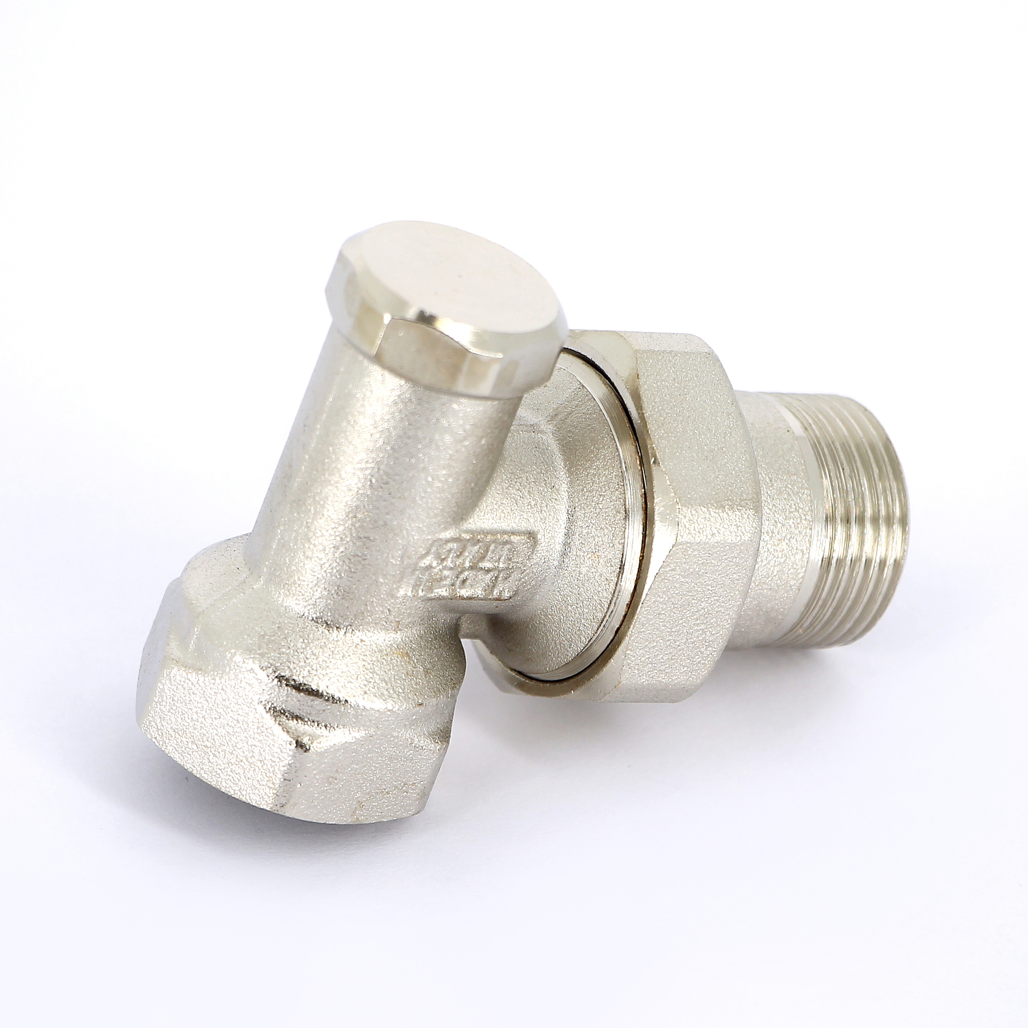 Вентиль НВ угловой для радиаторов обратный с разъемным соединением TIEMME 3/4" 3230013 - Вид №2